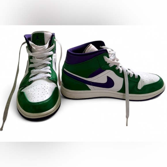 Air Jordan 1 Mid Retro ‘Incredible Hulk’ Men’s Size 8 US - Picture 2 of 5
